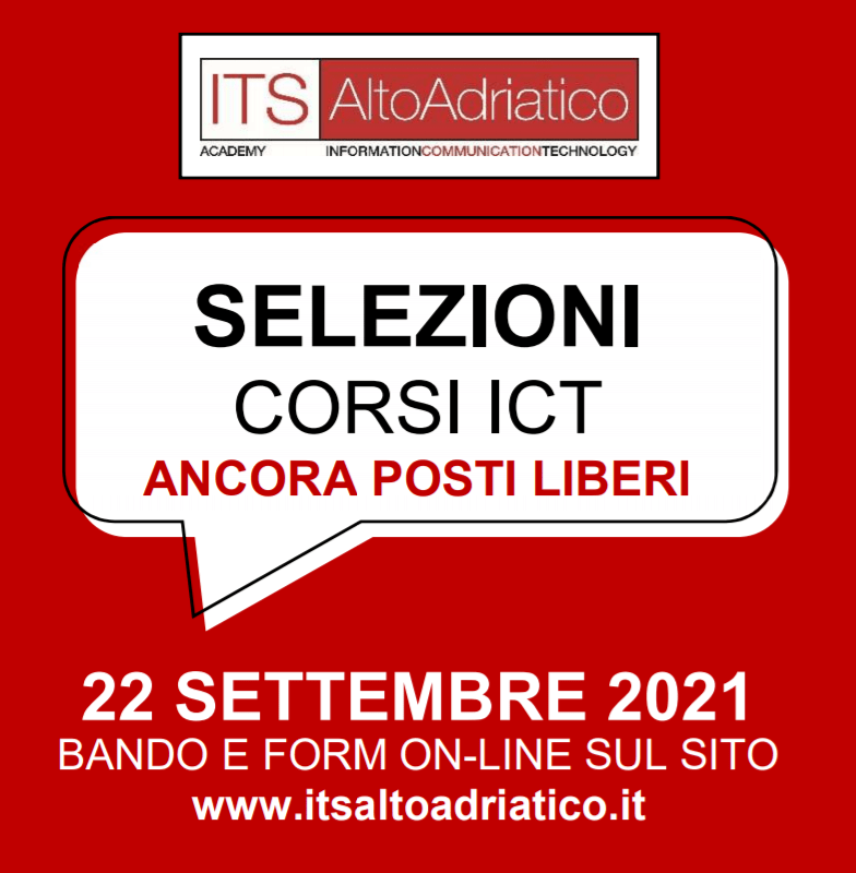 Corsi ICT: prossime selezioni 22 settembre per gli ultimi posti disponibili